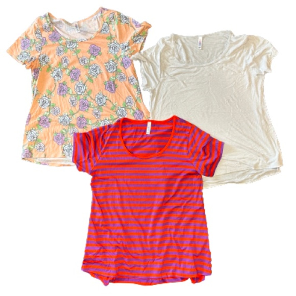 Three Scoop Neck LuLaRoe Tops XL